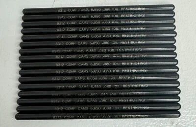 Juego de varillas de empuje de restricción de aceite de alta tecnología COMP Cams Ford 255-302ci 1968-85 PN 8312-16 Foto 1 de 4