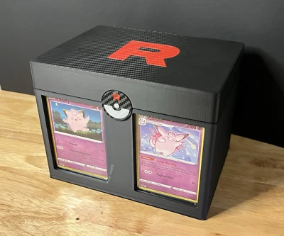 Pokemon Card holder Deck Box Storage l Team Rocket Collectors chest l 3DPrinted - Image 1 of 4