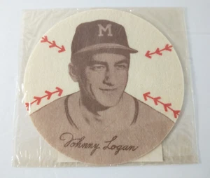 Vintage 1954 Preferred Products JOHNNY LOGAN Milwaukee Braves Player Patch NEW! - Picture 1 of 4