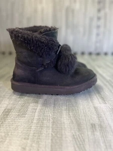 UGG Gita Lammfell Wildleder Stiefel Fell gefüttert schwarz Winterstiefel Damengröße 7 " - Bild 1 von 11