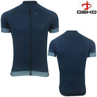 DEKO Cycling Jerseys for Men Breathable Short Sleeve Bike Shirt Cycle Tops Navy