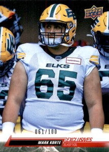 2023 Upper Deck CFL Football BASE GOLD EXCLUSIVE cards #1-100 U-Pick From List