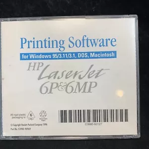Vintage HP LaserJet 6P and 6MP Printing Software Windows 95 Macintosh 3.11 DOS - Picture 1 of 6