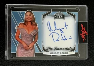 2025 Leaf Pop Century BLUE The Immortals Margot Robbie ON CARD Auto #50/50 - SSP - Picture 1 of 2