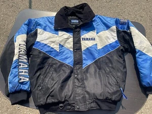 YAMAHA Snowmobile Jacket COLD WEATHER GEAR Blue Vintage 90’s Racing LT Large - Picture 1 of 9