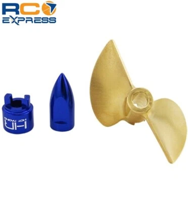 Hot Racing Traxxas DCB M41 Spartan Brass Prop w/ Bullet Nut Drive Dog SPN1000ME - Image 1 of 4