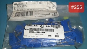 ( 5 PCS ) OHMITE RESISTOR P/N# SM204032003JE SLIM-MOX 200K OHMS 5% - Picture 1 of 1