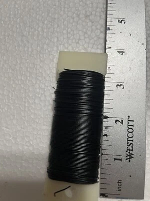 1 paddle of black  floral wire  22 gauge - Image 1 of 3
