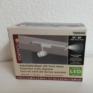 Portfolio Adjustable Beam LED Track Head white finish 4.37"x2.48"x6.25" - Picture 1 of 4