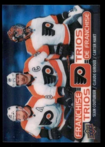 2020-21 UD Tim Hortons Franchise #T17 Sean Couturier/Claude Giroux/Carter Hart - Picture 1 of 2