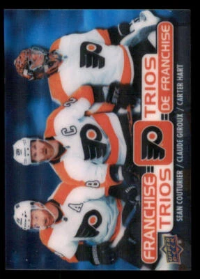 2020-21 UD Tim Hortons Franchise #T17 Sean Couturier/Claude Giroux/Carter Hart - Image 1 of 2