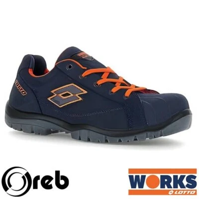 Scarpe Antinfortunistiche Lotto Jump 350 II S3L SR FO Navy Blue/Samba Orange