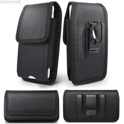Cell Phone Holster Pouch Wallet Case With Belt Clip For iPhone Samsung Huawei . - Image 1 of 4