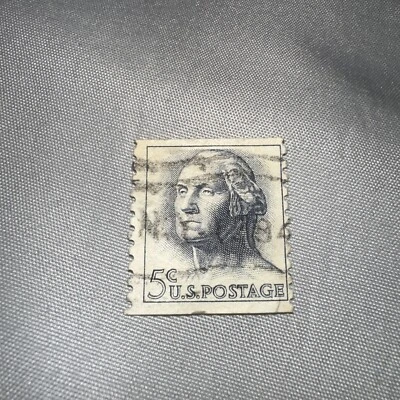 1962 George Washington 5 Cent Stamp Blue/Gray (Rare). - Image 1 of 4