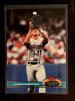 1991 Topps Stadium Club - Edgar Martinez #47 Seattle Mariners MLB HOF ⚾ - Image 1 of 2