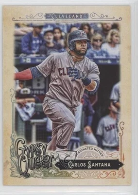 2017 Topps Gypsy Queen Green Back Carlos Santana #293 - Image 1 of 2