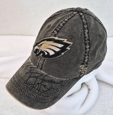 Gorra Brian Westbrook Autografiada Philadelphia Eagles NFL Fútbol #36 Reebok Foto 1 de 4