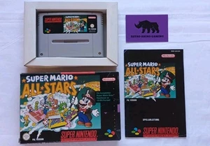 Super Nintendo SNES PAL - Super Mario All Stars - 1992 con instrucciones y embalaje original - Imagen 1 de 13