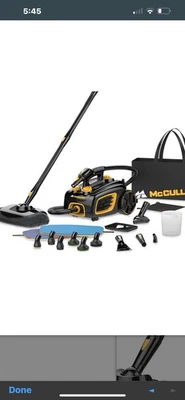 McCulloch Canister Steam Cleaner Mc1375 90 Minute Runtime, 20 Accessories - Image 1 of 4