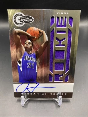 2010 Totally Certified Hassan Whiteside #182 Rookie Patch Auto /565 Kings Heats - Image 1 of 2