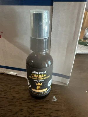Life Cykel Chaga+ австралийский лимон мирт спрей для полости рта диетическая добавка 2 жидких унц - Изображение 1 из 4