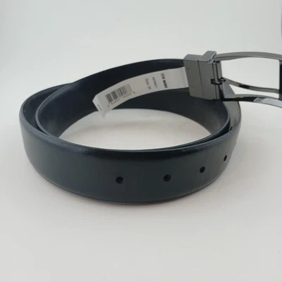 Cinturón diario de cuero Steve Madden para hombre talla 34 negro Business B87009/77 nuevo sin etiquetas Foto 1 de 4