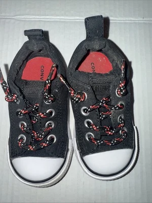 Entrenador Converse All Star Ox Chuck para niños pequeños talla 5 bajo negro Foto 1 de 4