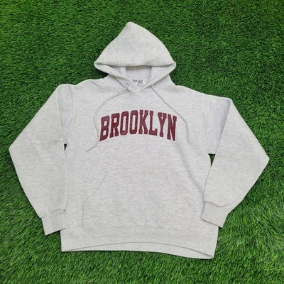 Винтажная женская толстовка с капюшоном LEE Brooklyn средний размер 19x23 серая - Изображение 1 из 4