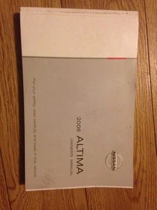 2006 NISSAN ALTIMA OWNERS MANUAL - Picture 1 of 4