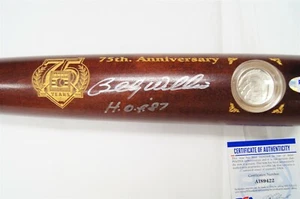 Signed Billy Williams Chicago Cubs 75th Anniversary Hall of Fame Bat PSA/DNA - Picture 1 of 10