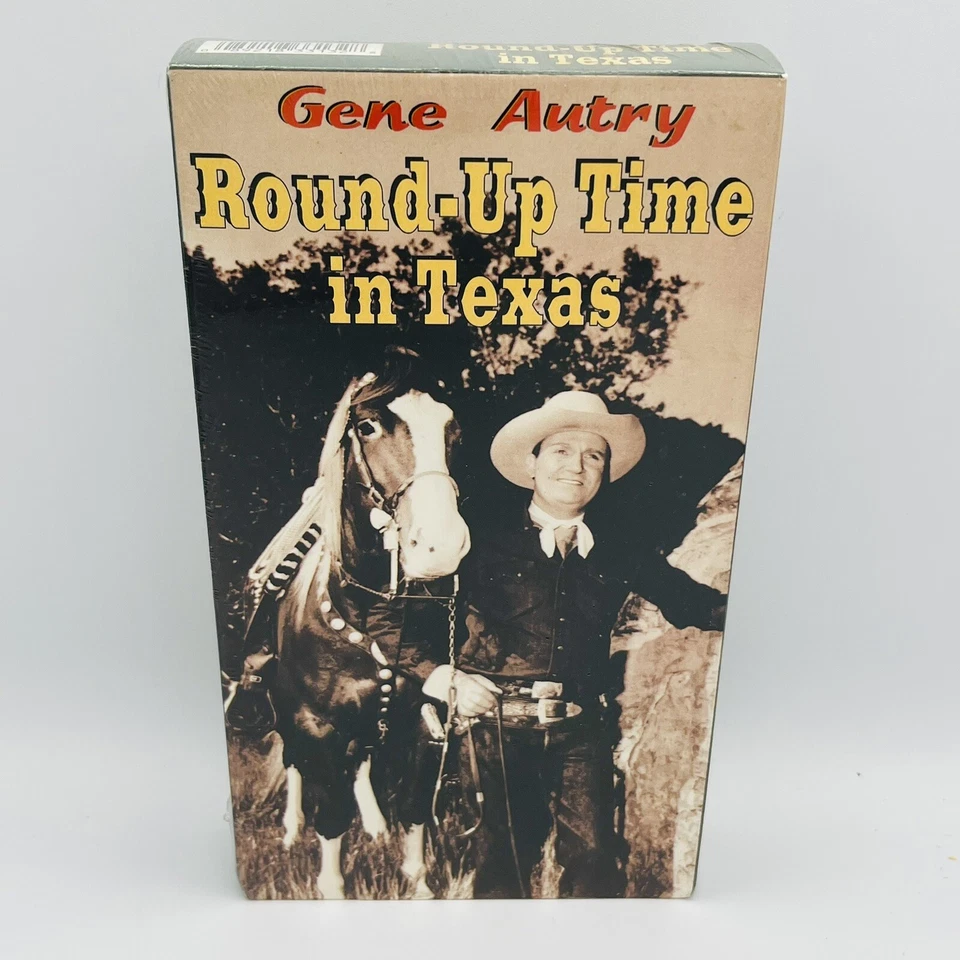 Round Up Time in Texas VHS Gene Autry, Smiley Burnette, Brand NEW SEALED - Image 1 of 4