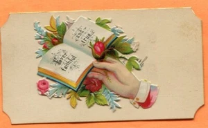 Viktorianische Ära Karte Ever Faithful and True, ca. 1890er, siehe Scans - Bild 1 von 3
