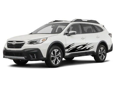 Side door flames graphics stickers decal compatible with Subaru Outback - Image 1 of 3