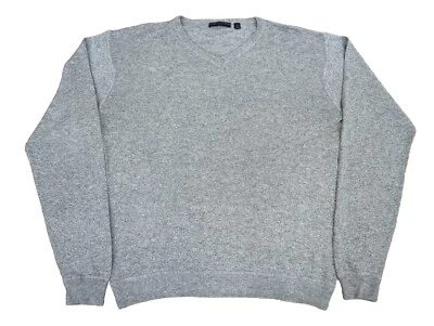 Suéter Cullen Gris Claro Seda Mezcla Cachemira Para Hombre Talla Grande L Foto 1 de 4