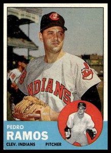 1963 Topps #14 Pedro Ramos  Cleveland Indians EX-EXMINT
