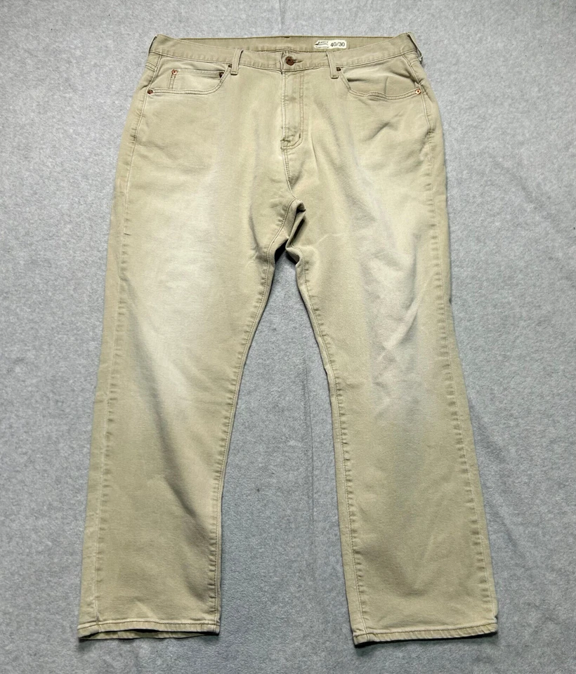 Jeans Daniel Cremieux Para Hombre 40 X 30 Beige Relajado Pierna Recta Denim Foto 1 de 4