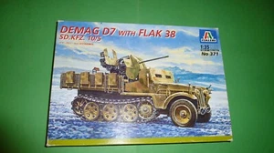 1/35 Demag D7 with flak 38 SD.KFZ. 10/5 Italeri 371 - Foto 1 di 5