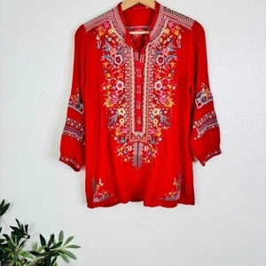 JOHNNY WAS Bethanie Embroidered Tunic Size XS - Picture 1 of 9