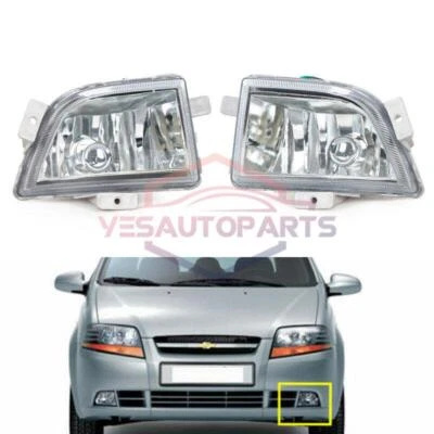 Pair Front fog lights For Chevrolet Kalos Aveo 2004-2007 - Image 1 of 4