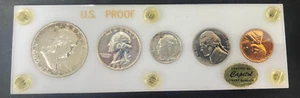 1960 US Proof Set in White Capital Case Nice Coins - Picture 1 of 2