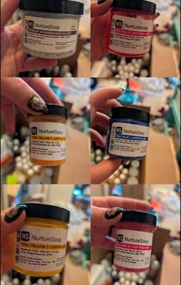 Lot of 7 Soap Making Dye/Lake/Glitter Nurture Soap Brand - Image 1 of 4