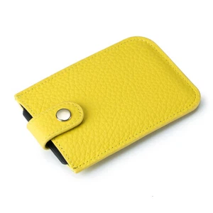 Lot RFID Blk Pull Up Card Holders Leather Minimalist Card Wallet Slim Clutch US - Picture 1 of 43