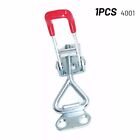 Silver+Red Galvanized Iron Toggle Clamp for Holding Capacity up to 100KG 1PC