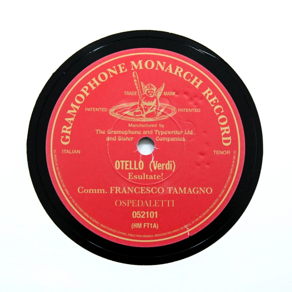 FRANCESCO TAMAGNO "Otello - Esultate!" 12" HISTORIC MASTERS HM FT1 [VINYL 78] - Image 1 of 1
