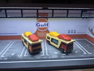 1976 Matchbox Superfast #11 Car Transporter Hauler Made In England Set Of 2 - Image 1 of 4