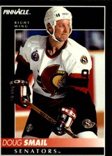 1992-93 Pinnacle Senators Hockey Card #377 Doug Smail