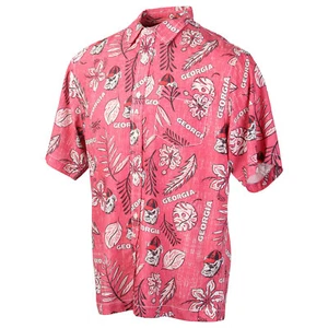 Wes and Willy Mens College Hawaiian Shirt Short Sleeve Button Up Vintage Floral - Picture 1 of 54
