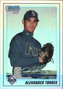2010 Bowman Chrome Prospects Refractors #BCP23 Alexander Torres Rays NM-MT /777 