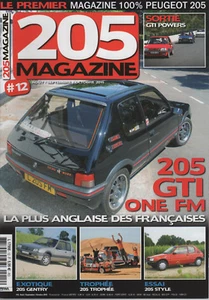 205 MAGAZIN 12 PEUGEOT 205 GTI 1.9 ONE FM 205 GENTRY 205 STYLE TROPHEE GRUAU - Bild 1 von 3