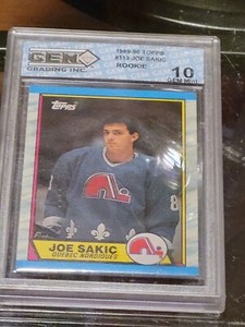 Joe Sakic RC Rookie 1989-90 Topps GEM 10 MINT+ HALL OF FAME